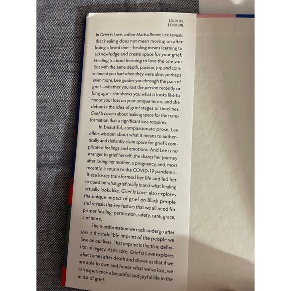Grief Is Love: Living with Loss by Lee | Hardcover | First Edition 2022 - Picture 4 of 6